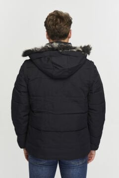 5651 Lacivert Kolu Çıkabilen 2 in1 Yelek / Mont Rüzgar Geçirmez Su iticili Mont