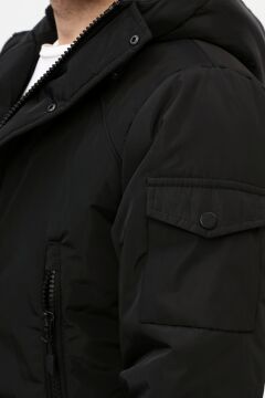 5622 Siyah Rüzgar Geçirmez Su Iticili  Memory Mont Kaban