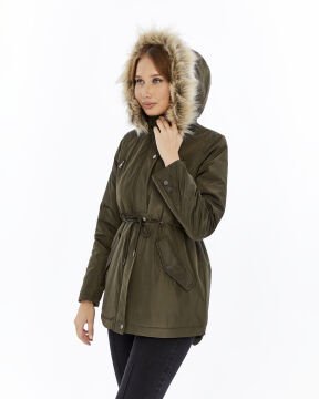 2610  Haki Rüzgar Geçirmez Su Iticili  Memory Mont Kaban