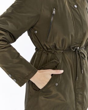 2610  Haki Rüzgar Geçirmez Su Iticili  Memory Mont Kaban