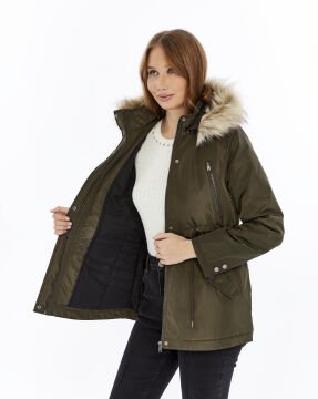 2610  Haki Rüzgar Geçirmez Su Iticili  Memory Mont Kaban