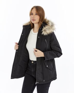 2610  Siyah Rüzgar Geçirmez Su Iticili  Memory Mont Kaban