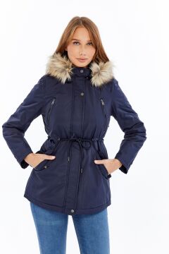 2610  Lacivert Rüzgar Geçirmez Su Iticili  Memory Mont Kaban