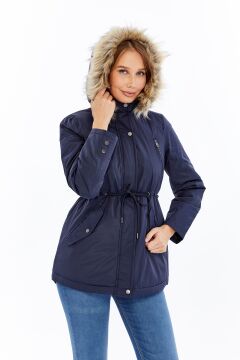 2610  Lacivert Rüzgar Geçirmez Su Iticili  Memory Mont Kaban