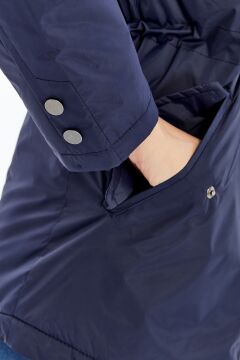 2610  Lacivert Rüzgar Geçirmez Su Iticili  Memory Mont Kaban