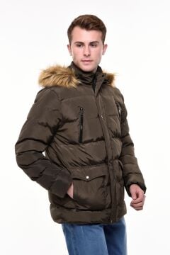 5625 Haki Rüzgar Geçirmez Su Iticili Memory Mont