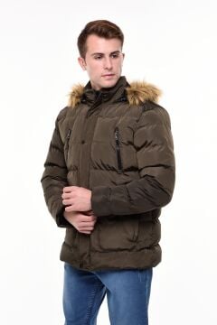 5625 Haki Rüzgar Geçirmez Su Iticili Memory Mont