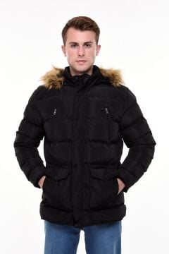 5625 Siyah Rüzgar Geçirmez Su Iticili Memory Mont