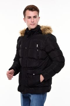 5625 Siyah Rüzgar Geçirmez Su Iticili Memory Mont