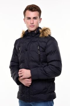 5625 Lacivert Rüzgar Geçirmez Su Iticili Memory Mont