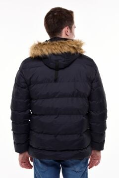 5625 Lacivert Rüzgar Geçirmez Su Iticili Memory Mont