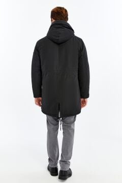 5612 Füme Su İticili Rüzgar Geçirmez Parka Mont