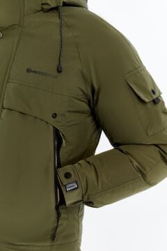 5614 Haki Su İticili Rüzgar Geçirmez Mont