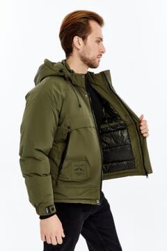 5614 Haki Su İticili Rüzgar Geçirmez Mont