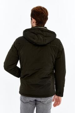 5618 Haki Su İticili Rüzgar Geçirmez Mont