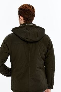 5617 Haki Su İticili Rüzgar Geçirmez Mont