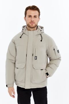 5611 Taş  Su İticili Rüzgar Geçirmez Mont