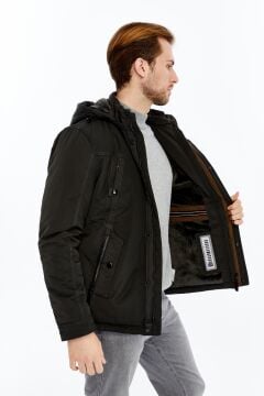 5618 Füme Su İticili Rüzgar Geçirmez Mont