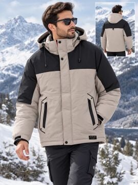 5648 Taş Su İticili Rüzgar Geçirmez Outdoor Mont