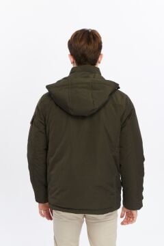 5656 Haki Su İticili Rüzgar Geçirmez Mont