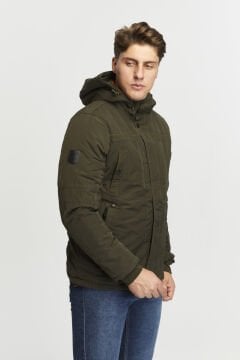 5656 Haki Su İticili Rüzgar Geçirmez Mont