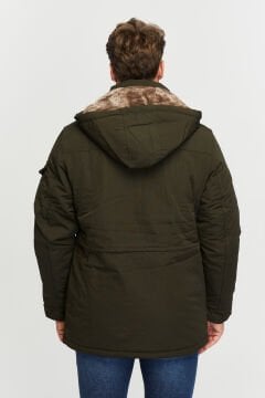 5653 Haki Su İticili Rüzgar Geçirmez Mont Kaban