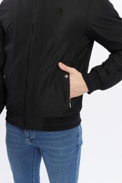 5655 Siyah Rüzgar Geçirmez Mont